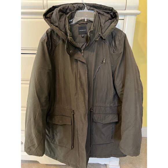 Lane Bryant Green Warm Hooded Coat Parka Women's Plus Size 18 20 Winter EUC - Picture 2 of 9